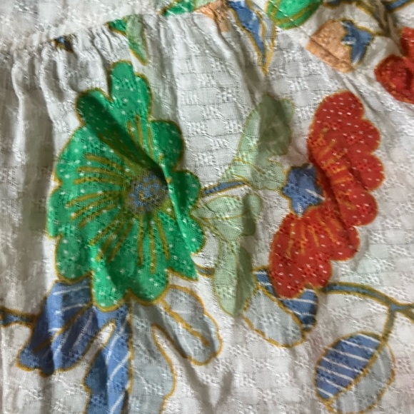 Maeve Fun Multicolor Floral Blouse Anthropologie - Picture 4 of 6